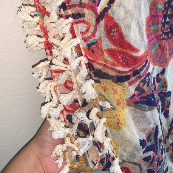 Polyester Multi-colored Scarf - Picture 4 of 6